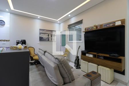 Sala de apartamento à venda com 2 quartos, 59m² em Campestre, Santo André