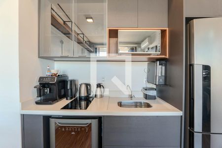 Cozinha de apartamento para alugar com 1 quarto, 35m² em Consolação, São Paulo