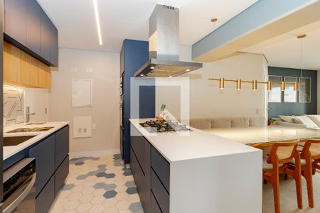 Cozinha de apartamento à venda com 3 quartos, 98m² em Brooklin Novo, São Paulo