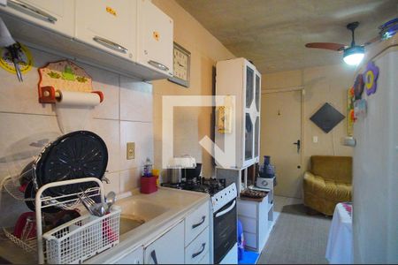 Cozinha de apartamento à venda com 2 quartos, 36m² em Canudos, Novo Hamburgo