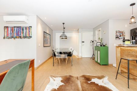 Sala de apartamento à venda com 2 quartos, 93m² em Brooklin, São Paulo