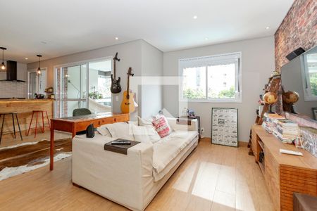 Sala de apartamento à venda com 2 quartos, 93m² em Brooklin, São Paulo