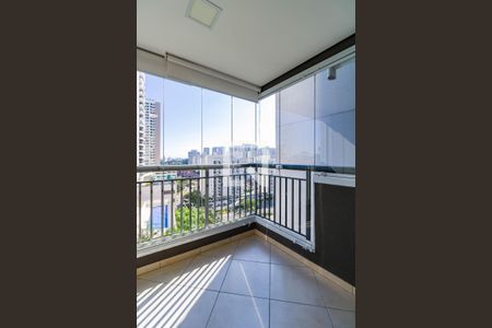 Varanda da Sala de apartamento para alugar com 2 quartos, 55m² em Vila Andrade, São Paulo