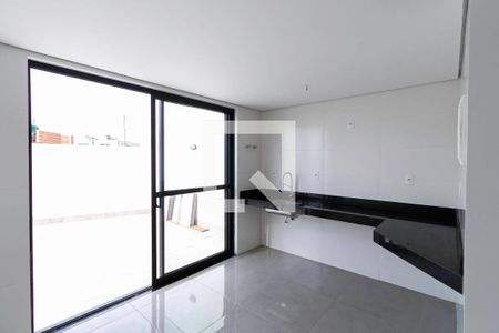 Cozinha de casa à venda com 3 quartos, 128m² em Caiçaras, Belo Horizonte