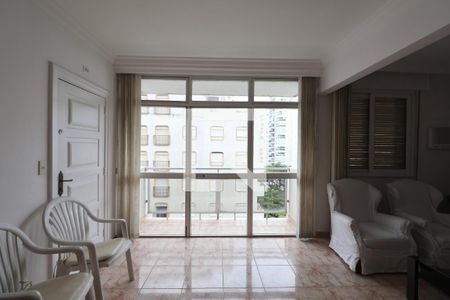 Sala de apartamento para alugar com 2 quartos, 100m² em Barra Funda, Guarujá