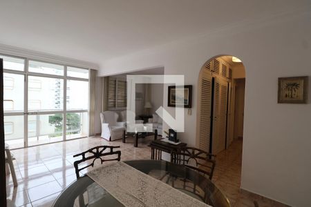Sala de apartamento para alugar com 2 quartos, 100m² em Barra Funda, Guarujá