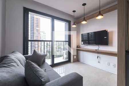 Sala/Cozinha de apartamento para alugar com 1 quarto, 26m² em Campo Belo, São Paulo