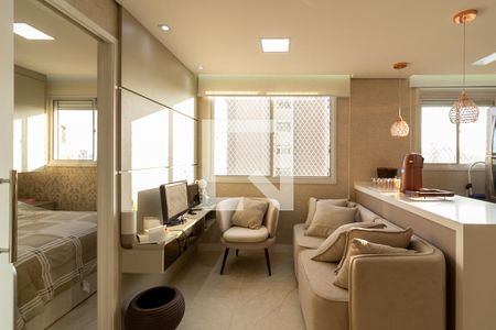 Sala de apartamento para alugar com 1 quarto, 36m² em Jardim Taquaral, São Paulo