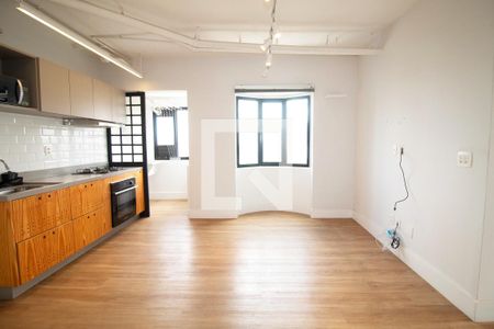 Sala/Cozinha de apartamento à venda com 1 quarto, 95m² em Pinheiros, São Paulo