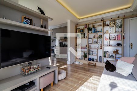 Sala de apartamento à venda com 2 quartos, 57m² em Paraíso do Morumbi, São Paulo