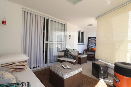 Varanda Sala de apartamento para alugar com 3 quartos, 129m² em Vila Assunção, Santo André