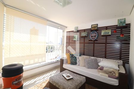 Varanda Sala de apartamento para alugar com 3 quartos, 129m² em Vila Assunção, Santo André
