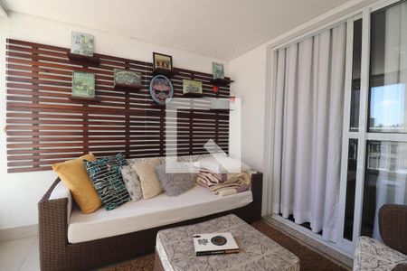 Varanda Sala de apartamento para alugar com 3 quartos, 129m² em Vila Assunção, Santo André