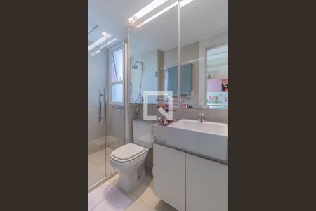 Banheiro da Suíte 3 de apartamento à venda com 4 quartos, 155m² em Lourdes, Belo Horizonte