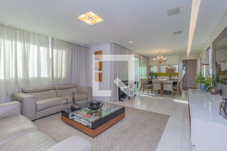 Sala de apartamento à venda com 4 quartos, 155m² em Lourdes, Belo Horizonte