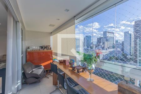 Varanda de apartamento à venda com 4 quartos, 155m² em Lourdes, Belo Horizonte