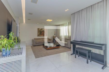 Sala de apartamento à venda com 4 quartos, 155m² em Lourdes, Belo Horizonte