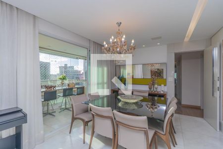Sala de apartamento à venda com 4 quartos, 155m² em Lourdes, Belo Horizonte