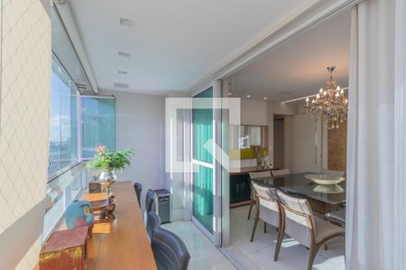 Varanda de apartamento à venda com 4 quartos, 155m² em Lourdes, Belo Horizonte