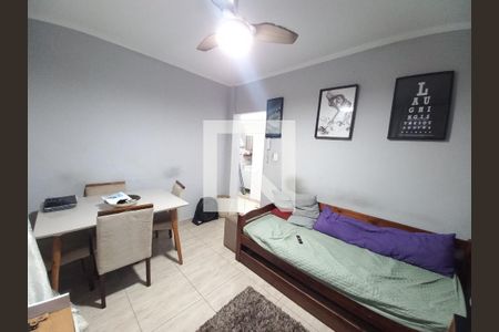 Sala de apartamento para alugar com 1 quarto, 48m² em Centro, São Vicente