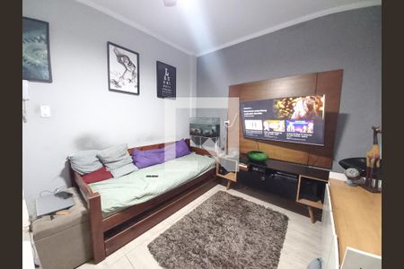 Sala de apartamento para alugar com 1 quarto, 48m² em Centro, São Vicente