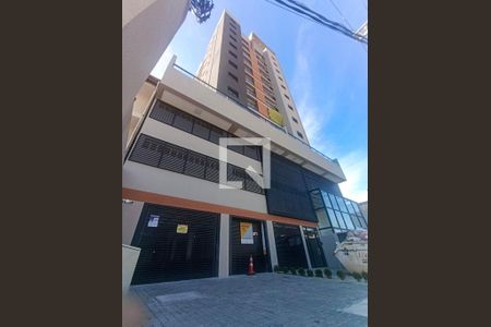 Fachada + Placa  de apartamento à venda com 1 quarto, 28m² em Carandiru, São Paulo