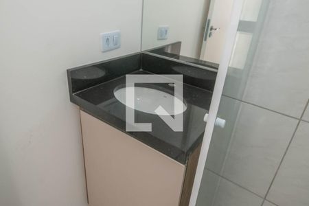 Banheiro de kitnet/studio à venda com 1 quarto, 16m² em Vila Guarani (zona Sul), São Paulo