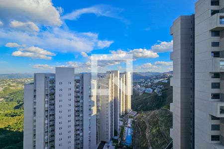Vista Sala de apartamento à venda com 1 quarto, 44m² em Vila da Serra, Nova Lima