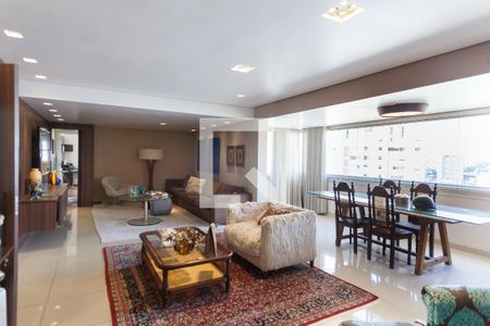 Sala de apartamento à venda com 3 quartos, 140m² em Vila da Serra, Nova Lima