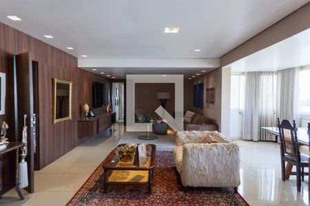 Sala de apartamento à venda com 3 quartos, 140m² em Vila da Serra, Nova Lima