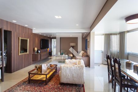 Sala de apartamento à venda com 3 quartos, 140m² em Vila da Serra, Nova Lima