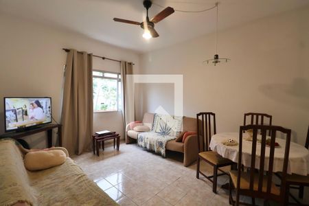 Sala de apartamento para alugar com 1 quarto, 60m² em Pr. Tartarugas, Guarujá