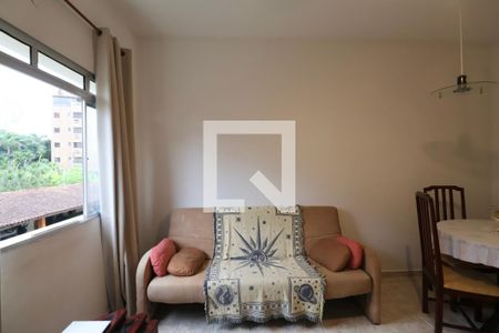 Sala de apartamento para alugar com 1 quarto, 60m² em Pr. Tartarugas, Guarujá