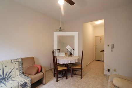 Sala de apartamento para alugar com 1 quarto, 60m² em Pr. Tartarugas, Guarujá