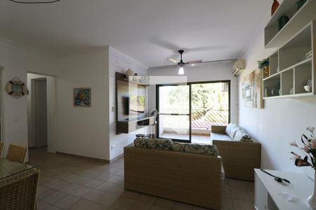 Sala de apartamento para alugar com 2 quartos, 90m² em Tortuga, Guarujá