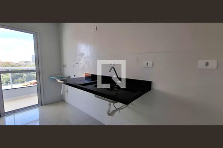 Sala/Cozinha de apartamento à venda com 2 quartos, 60m² em Vila Curuçá, Santo André