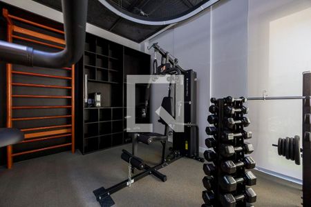 Área comum - Academia de kitnet/studio para alugar com 1 quarto, 30m² em Santo Amaro, São Paulo