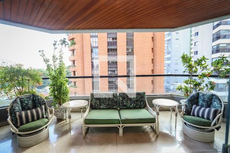 Varanda da Sala de apartamento à venda com 4 quartos, 400m² em Jardim Paulista, São Paulo