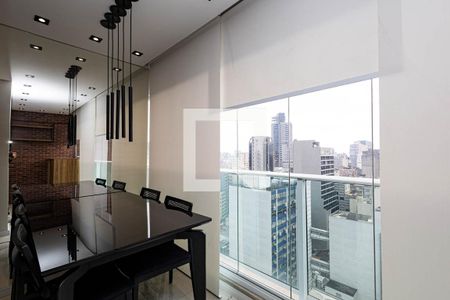 Varanda de apartamento para alugar com 1 quarto, 52m² em Bela Vista, São Paulo