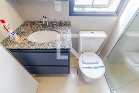 Banheiro de apartamento à venda com 1 quarto, 27m² em Jardim Paulista, São Paulo