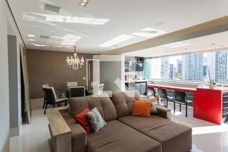 Sala de TV de apartamento à venda com 3 quartos, 126m² em Vale do Sereno, Nova Lima