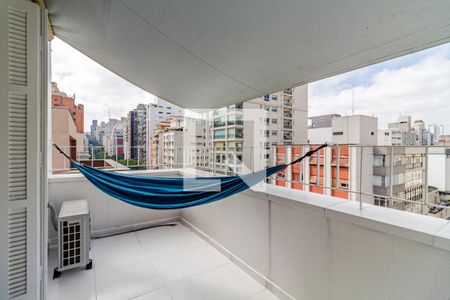 Varanda de apartamento à venda com 2 quartos, 110m² em Jardim Paulista, São Paulo
