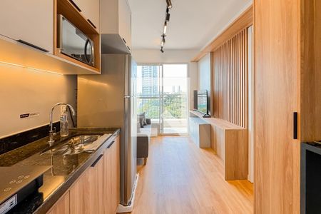 Sala de apartamento à venda com 1 quarto, 27m² em Vila São José, São Paulo