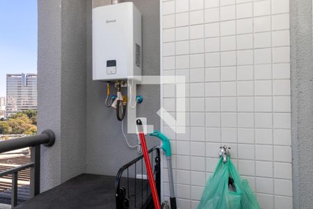 Sacada e Área de Serviço de apartamento à venda com 1 quarto, 41m² em Água Branca, São Paulo