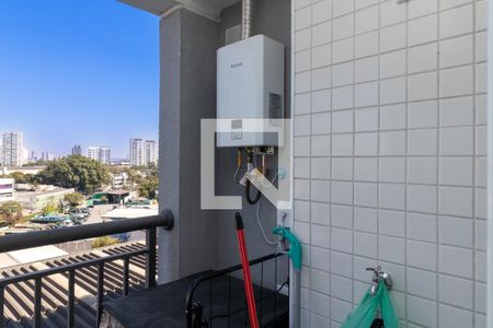 Sacada e Área de Serviço de apartamento à venda com 1 quarto, 41m² em Água Branca, São Paulo