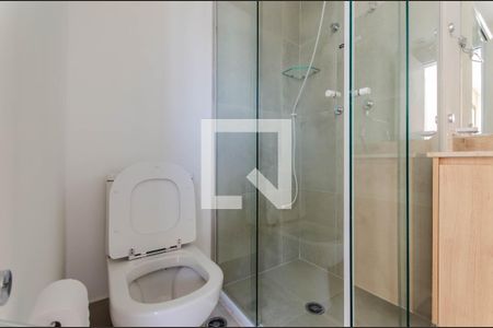 Banheiro de kitnet/studio para alugar com 1 quarto, 27m² em Ipiranga, São Paulo