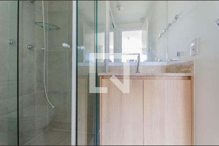 Banheiro de kitnet/studio para alugar com 1 quarto, 24m² em Ipiranga, São Paulo