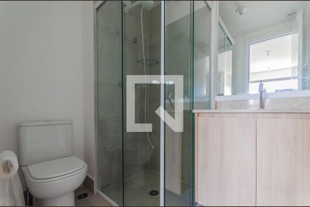 Banheiro de kitnet/studio para alugar com 1 quarto, 24m² em Ipiranga, São Paulo