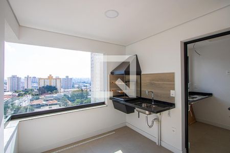 Varanda gourmet de apartamento à venda com 3 quartos, 93m² em Campestre, Santo André