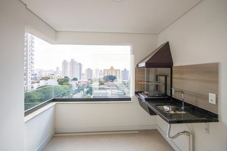Varanda gourmet de apartamento à venda com 3 quartos, 93m² em Campestre, Santo André